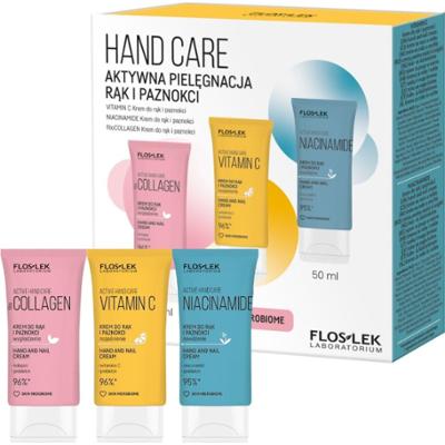Floslek Hand Care Zestaw Prezentowy Kosmetyków Damskich Kremy Do Rąk 3x50ml