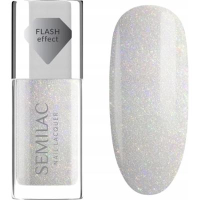 Semilac Nail Lacquer Klasyczny Lakier Do Paznokci Srebro 116 Holo Flash 9ml