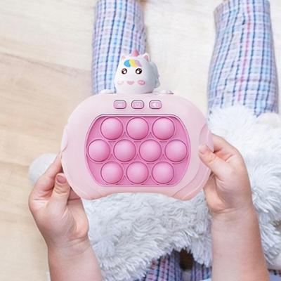 CoolStaff Gra Dla Dzieci Pop It Elektroniczna Zręcznościowa Jednorożec Różowa Dźwięk