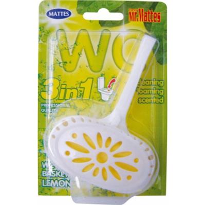 Mattes Odświeżająca Czyszcząca Zawieszka Kostka Do WC 3w1 Cytrynowa 40g