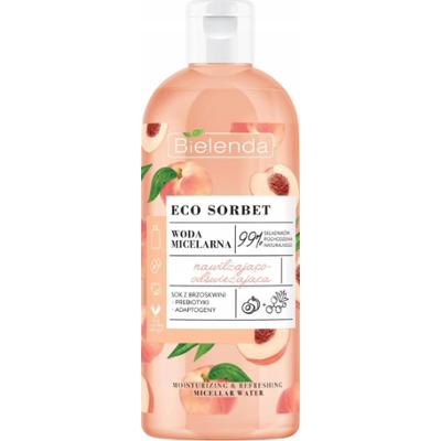 Bielenda Eco Sorbet Nawilżająca Woda Micelarna Do Twarzy Brzoskwinia 500ml