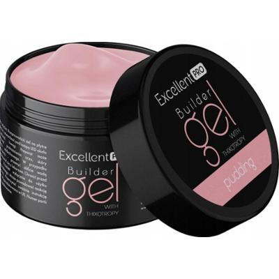 Excellent PRO Thixo Budujący Żel Do Paznokci LED UV Beżowy Pudding 15g