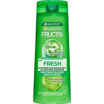 Garnier Fructis Szampon Do Włosów Przetłuszczających Się Fresh Ogórek 400ml