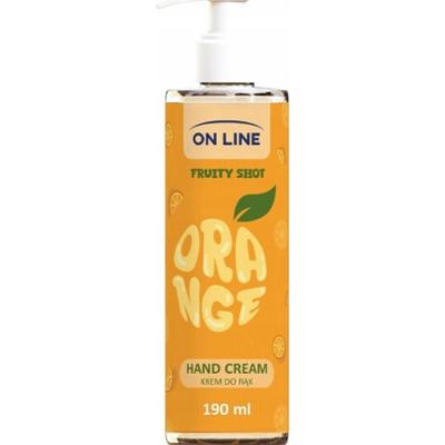 On Line Fruity Shot Nawilżający Krem Do Rąk z Ekstraktem z Pomarańczy 190ml