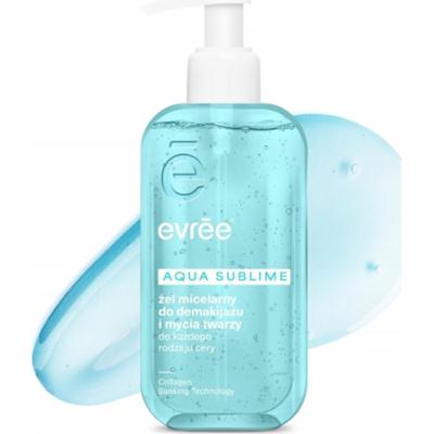 Evree Aqua Sublime Micelarny Żel Do Mycia i Demakijażu Twarzy Aloes 200ml