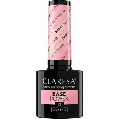 Claresa Base Power UV/LED Bezkwasowa Baza Hybrydowa Różowy Nude 12 5g