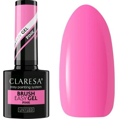Claresa Brush Easy Gel Budujący Żel Do Paznokci Manicure Różowy Pink 5g