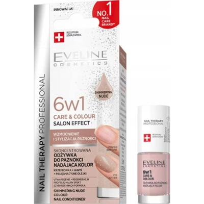 Eveline Nail Therapy 6w1 Wzmacniająca Odżywka Do Paznokci Shimmering 5ml