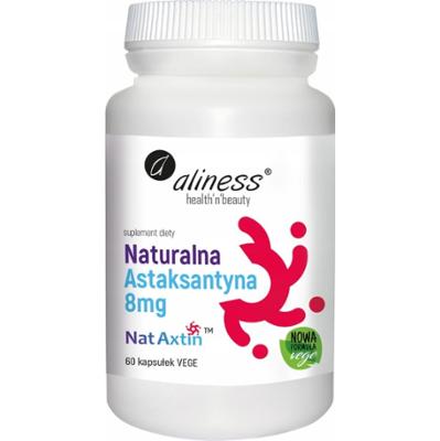 Aliness Naturalna Astaksantyna 8mg NatAxtin Suplement Diety 60 Kapsułek