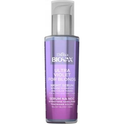 L'biotica Biovax Ultra Violet Serum Na Noc Nawilżenie Tonowanie 100ml