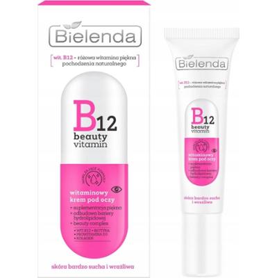 Bielenda B12 Beauty Vitamin Nawilżający Krem Pod Oczy Witaminowy 15ml