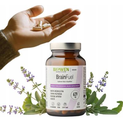 Biowen BrainFuel Suplement Wsparcie Układu Nerwowego Koncentracja 60 Kaps