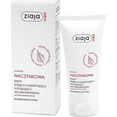 Ziaja Med Krem Do Twarzy Rozjaśniający SPF 20 Rozszerzone Naczynka 50 ml