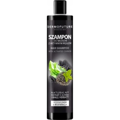 DermoFuture Oczyszczający Szampon Do Włosów z Węgielem Aktywnym Aloes 250ml