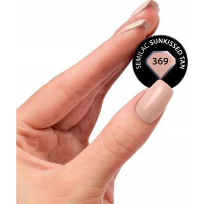 Semilac Lakier Hybrydowy Do Paznokci Sunkissed Tan 369 Nude Beżowy 7ml