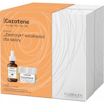 Floslek Carotene Zestaw Prezentowy Wzmacniający Krem Do Twarzy + Olejek 30+