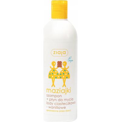 Ziaja Maziajki Szampon + Płyn Do Mycia Dla Dzieci Lody Ciasteczkowe 400ml