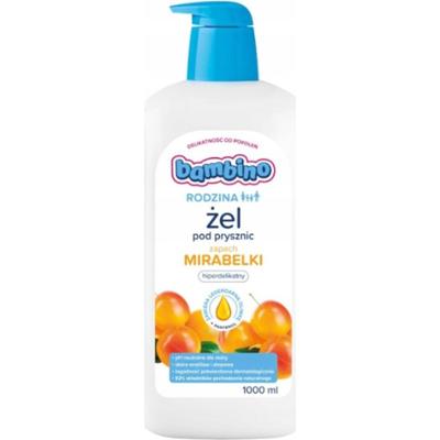 Bambino Rodzina Łagodny Żel Pod Prysznic Dorośli Dzieci 3+ Mirabelka 1000ml
