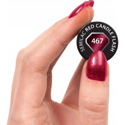 Semilac Lakier Hybrydowy Do Paznokci Manicure Cat Eye 467 Candle Flash 7ml