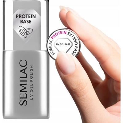 Semilac Protein Extend Base Hybrydowa Baza Do Paznokci Transparentna 7ml