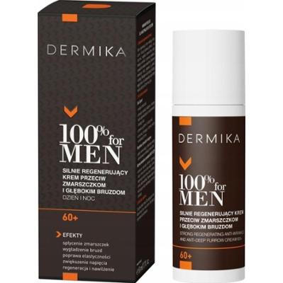 Dermika 100% For Men Silnie Regenerujący Krem Przeciw Zmarszczkom 60+ 50ml