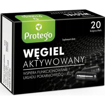 Protego Węgiel Aktywowany Suplement Diety Układ Pokarmowy 20 Kapsułek
