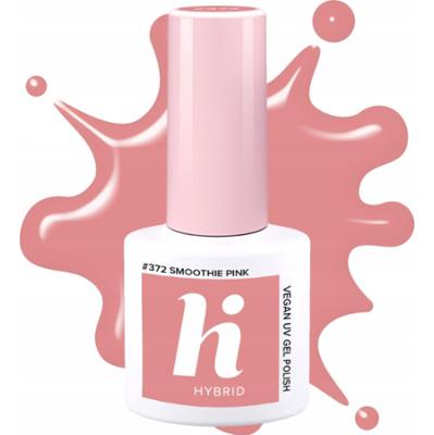 Hi Hybrid Lakier Hybrydowy Do Paznokci 372 Smoothie Pink Pudrowy Gładki Róż