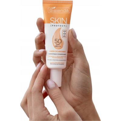 Bielenda Skin Protect Krem Do Twarzy SPF50 Rozświetlający Energetyzuje 40ml