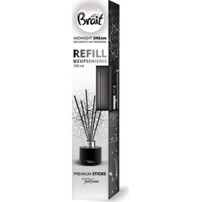 Brait Odświeżacz Powietrza Uzupełnienie Midnight Dream Patyczki+Płyn 100ml