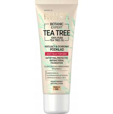 Eveline Tea Tree Matujący Podkład Antybakteryjny SPF10 04 Vanilla 30ml