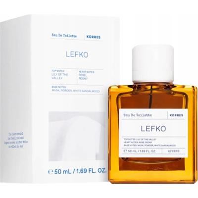 Korres EDT Lefko Woda Toaletowa Unisex Drzewo Sandałowe Piżmo Piwonia 50ml