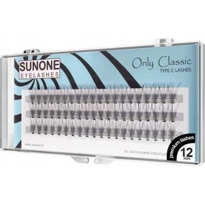 SunOne Sztuczne Rzęsy Jedwabne Kępki 12mm 60szt/C