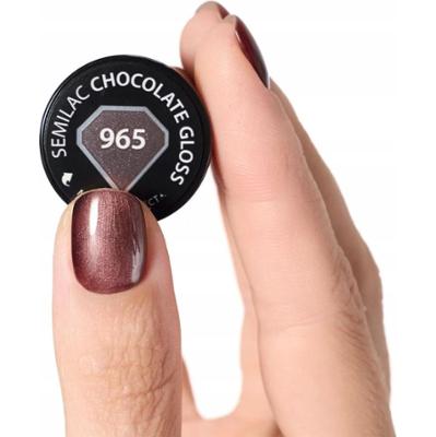 Semilac Lakier Hybrydowy Do Paznokci Cat Eye Brąz 965 Chocolate Gloss 7ml