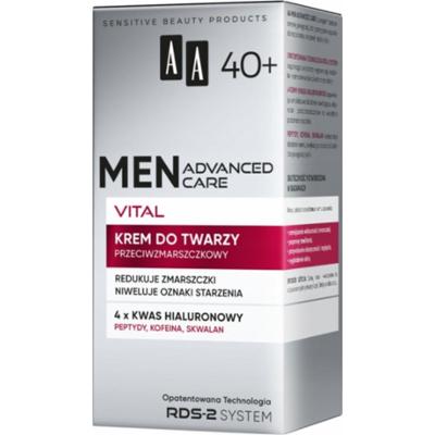 AA Men Advanced Care Vital Przeciwzmarszczkowy Krem Do Twarzy 40+ 50ml
