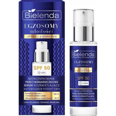 Bielenda Egzosomy Młodości Przeciwzmarszczkowe Serum Do Twarzy SPF50 30ml