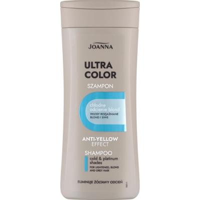 Joanna Ultra Color Szampon Eliminujący Żółty Kolor Włosy Blond Siwe 200ml