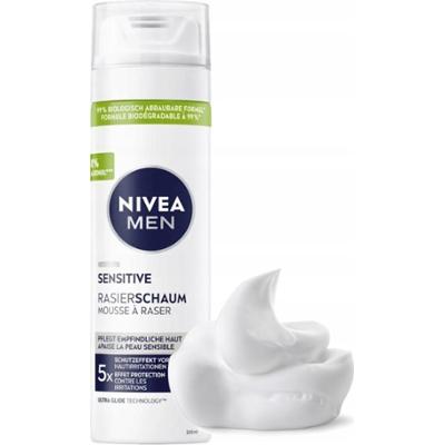 Nivea Men Pianka Do Golenia Sensitive Do Skóry Wrażliwej Delikatnej 200ml