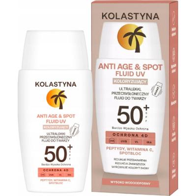 Kolastyna Wodoodporny Fluid Do Twarzy Koloryzujący z Filtrem SPF 50 40ml