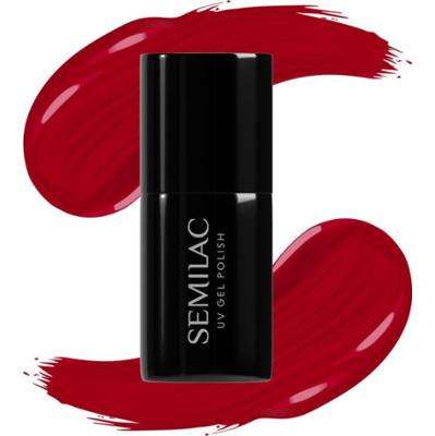 Semilac Lakier Hybrydowy Intense Red 027 7ml