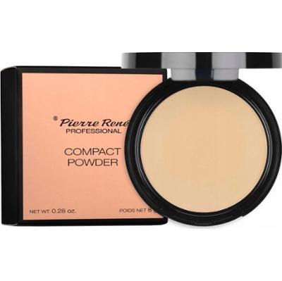 Pierre Rene Compact Powder Lekki Matujący Puder Do Twarzy 03 Transparent 8g