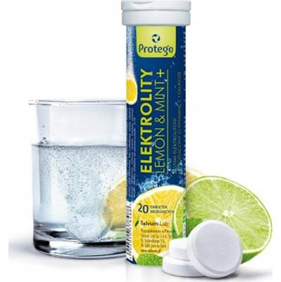 Protego Elektrolity Lemon Mint+ Nawodnienie 20 Tabletek Musujących