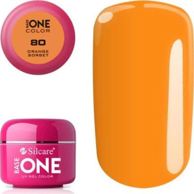 Silcare Base One Żel UV 80 Orange Sorbet 5g