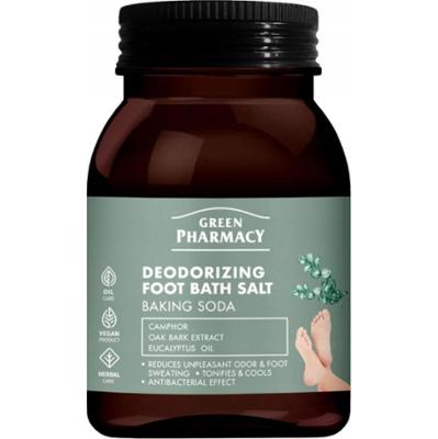 Green Pharmacy Dezodorująca Sól Do Stóp Kamfora Soda Oczyszczona 400g