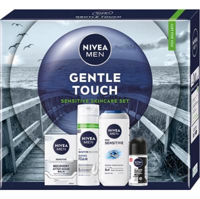 Nivea Men Gentle Touch Męski Zestaw Prezentowy Żel Pianka Balsam Kulka