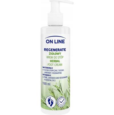 On Line Regenerujący Krem Do Stóp Ziołowy Olejki Eteryczne Sosony 190ml