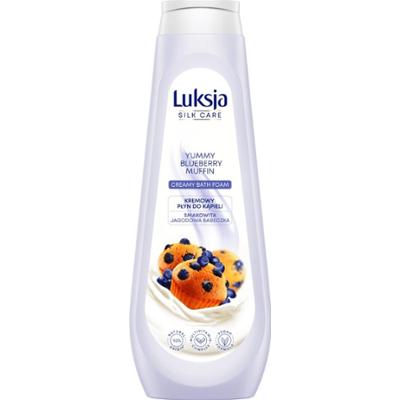 Luksja Silk Care Kremowy Płyn Do Kąpieli Smakowita Jagodowa Babeczka 900ml