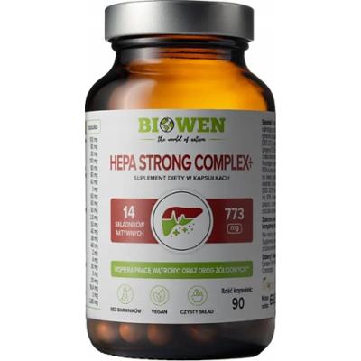 Biowen Hepa Strong Complex Suplement Diety Wspierający Wątrobę 90 Kapsułek