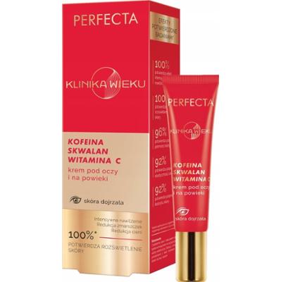 Perfecta Klinika Wieku Krem Pod Oczy Na Powieki z Witaminą C Kofeiną 15ml