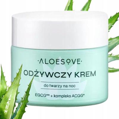 Aloesove Bio Odżywczy Krem Do Twarzy Na Noc Sok z Aloesu Koenzym Q10 50ml
