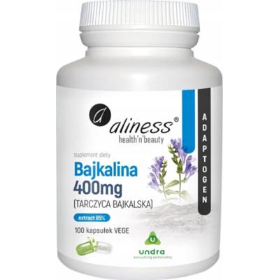 Aliness Bajkalina 85% 400mg Tarczyca Bajkalska Suplement Diety 100 Kapsułek